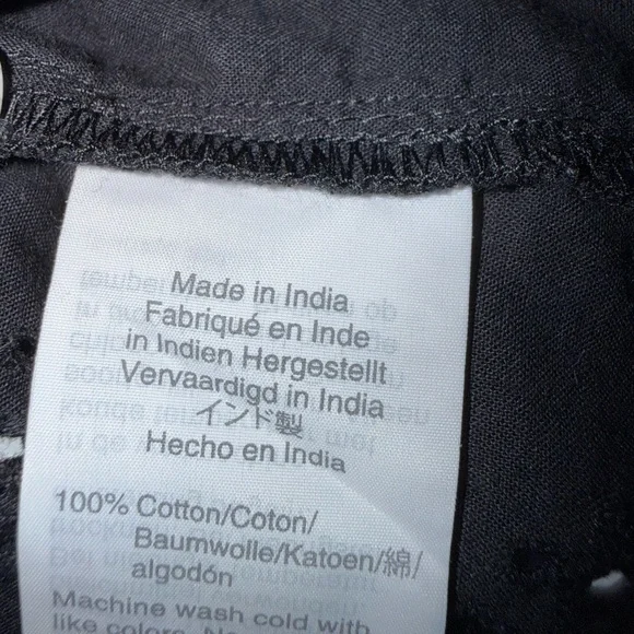 Madewell Black Eyelet Top - Picture 3 of 4